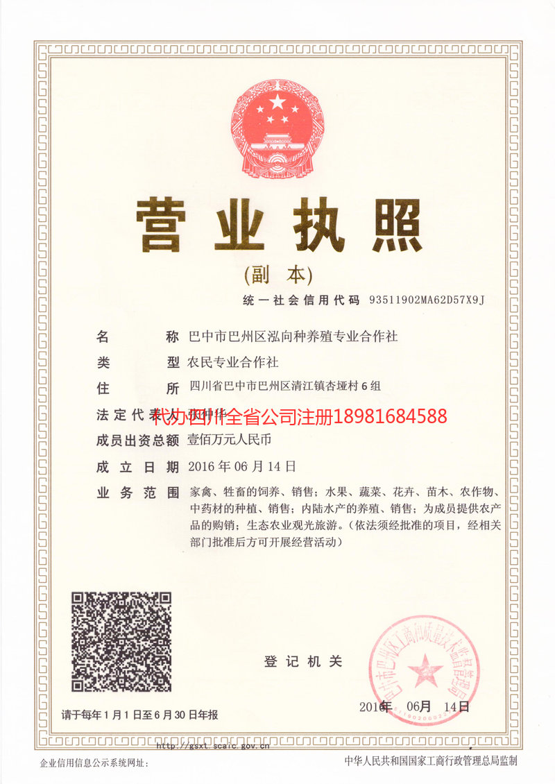 化州化州泓向种养殖专业合作社